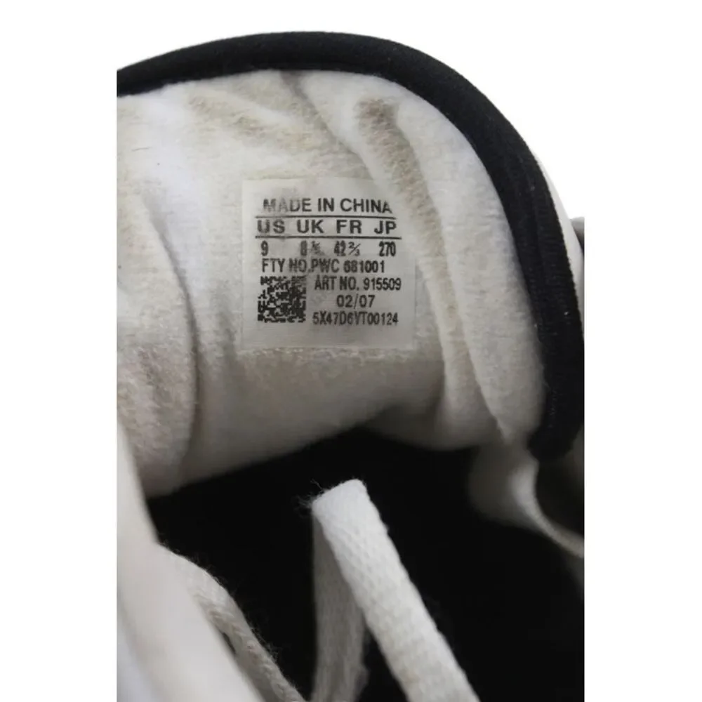 Adidas Mens Leather Jam Master Jay Tribute Sneakers White Black Size 9
